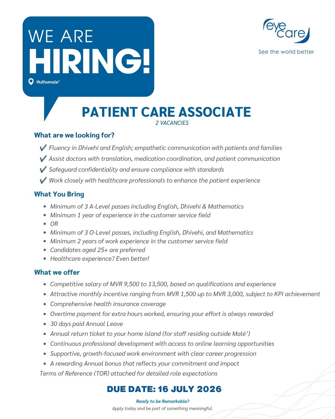 Patient Care Associate