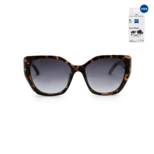 Reserve RE-S644 C.2 Dark Brown Tortoise Cat-Eye Sunglasses with Grey Lenses