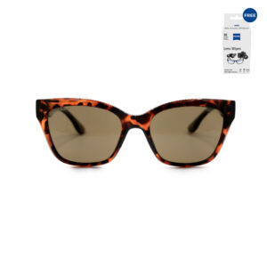 Solano SS21120B Brown Tortoise Cat-Eye Sunglasses with Brown Lenses