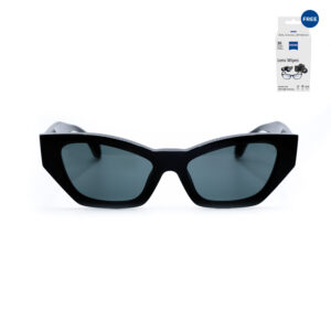 Versace VE4488U Black Cat-Eye Sunglasses with Black Lenses